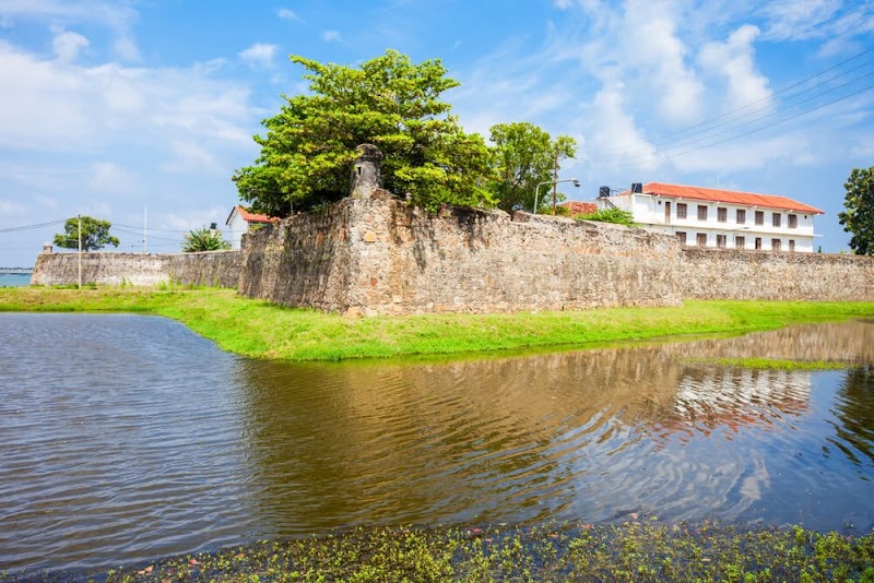 Calm lagoon waters near Batticaloa east coast