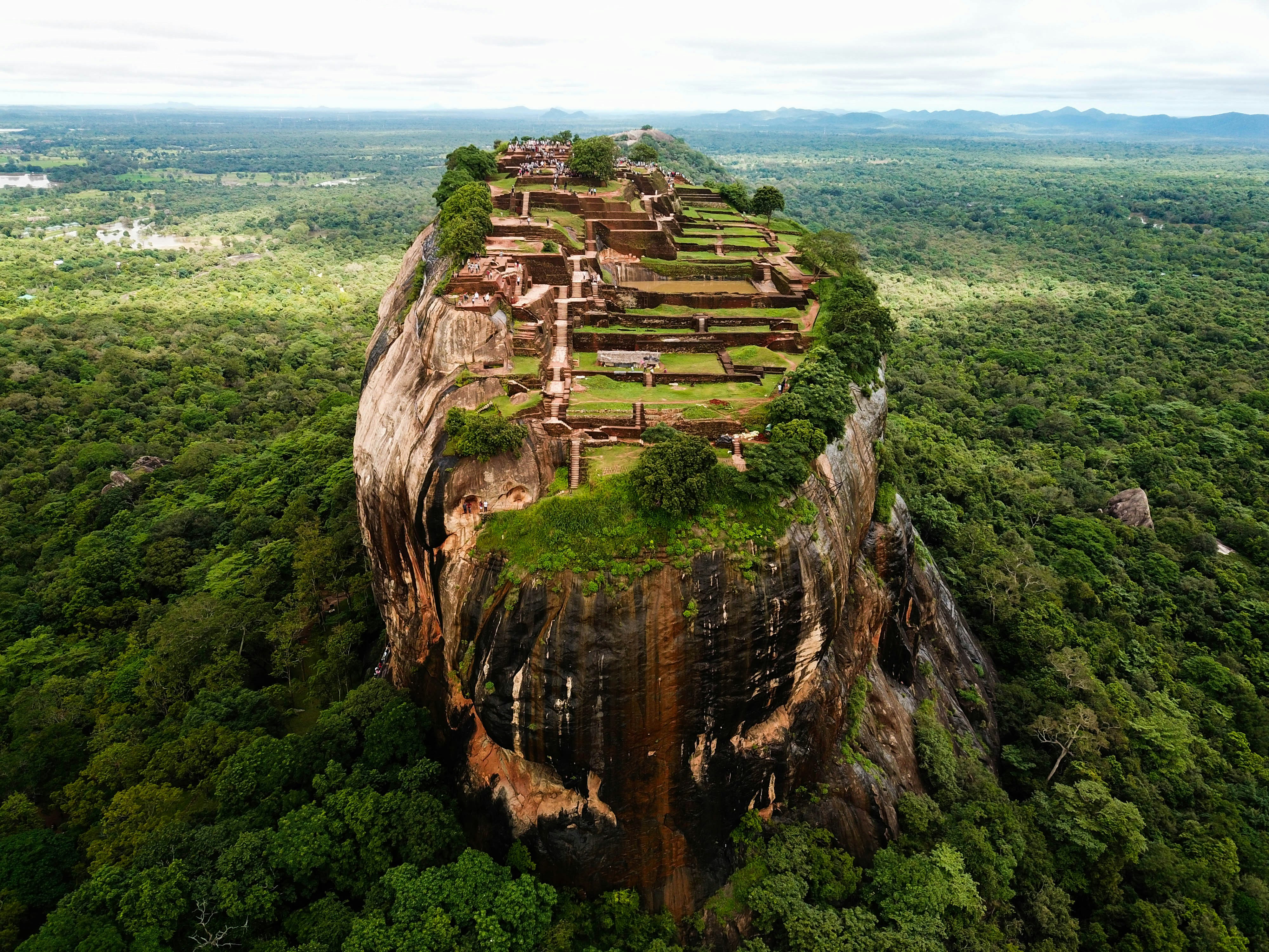Sigiriya Lion Rock fortress rising above the jungle